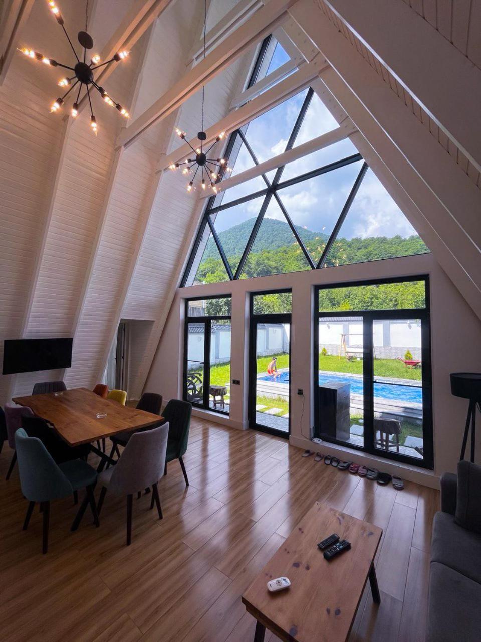 Qafqaz Mountside Chalet Габала Экстерьер фото